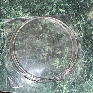 Silver hoop earrings